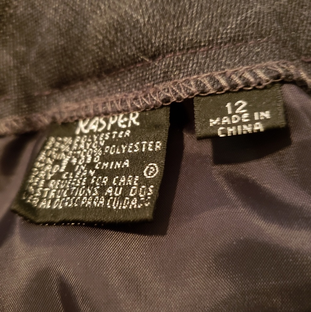 Kasper Gray Slacks Subtle Pattern-Have Jacket 2 - image 2